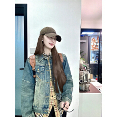 批发TENPSEN秋<b class='q'>冬</b>水洗复古牛仔夹克百搭宽松休闲工装基础翻领短款外套