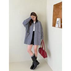 批发中<b class='q'>长款</b>毛衣外套女宽松大码复古慵懒风<b class='q'>针织</b><b class='q'>开衫</b>