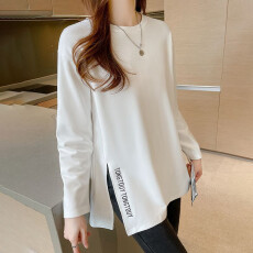 批发大码 秋冬百搭长袖圆领保暖打底衫上衣