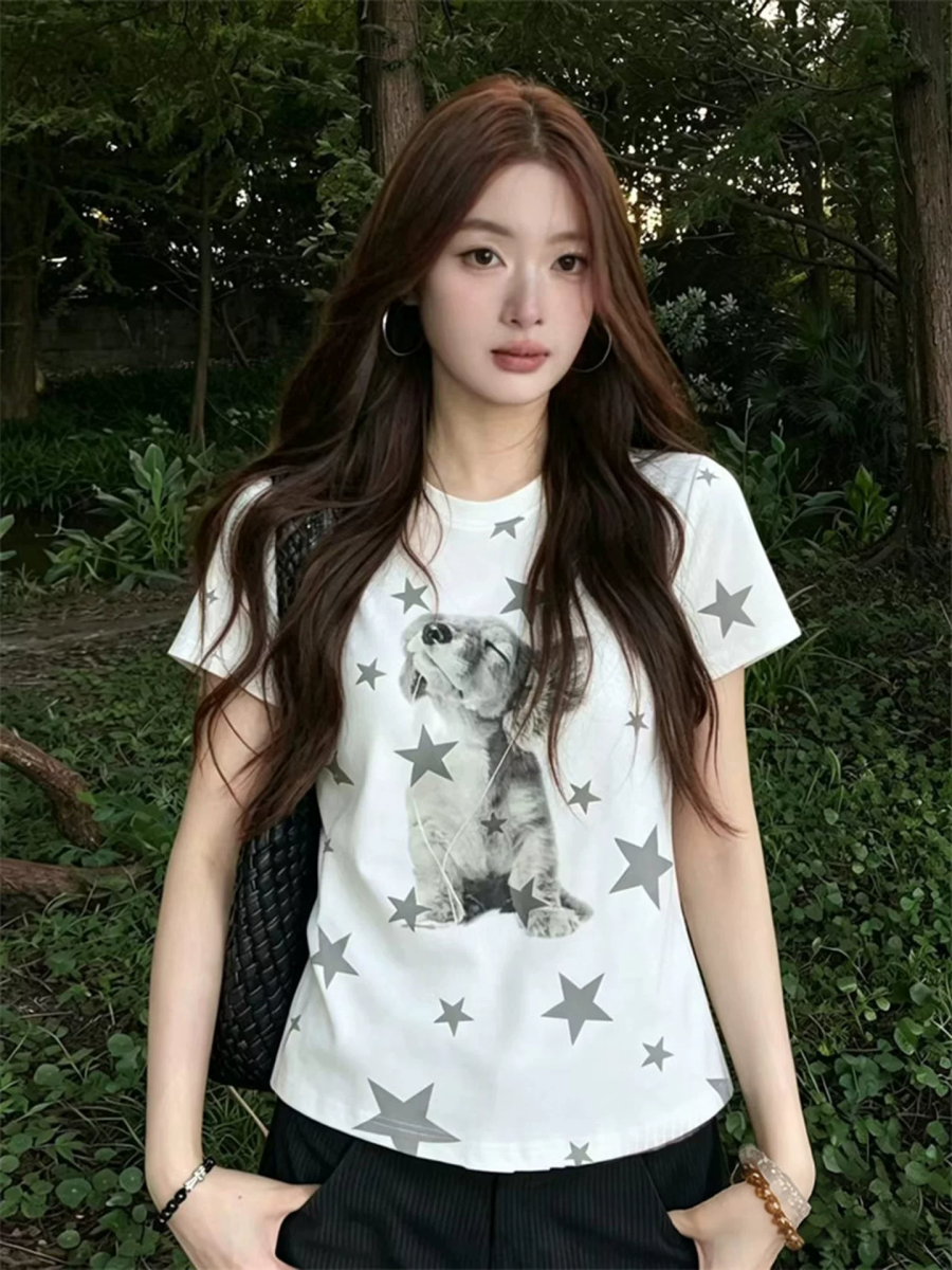 빅 사이즈 반팔 티셔츠 여성
