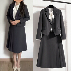 批发实拍 穿搭一整套小个子大学生正装教资考公面试通勤西装职业套装