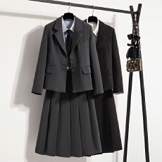 批发实拍 灰色西装外套女款气质高级感通勤面试西服重要场合职业套装