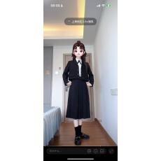 批发学院风西装外套女2025新款春秋大学生面试职业正装休闲西服套装裙