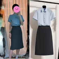 批发实拍灰色半身裙女<b class='q'>职业</b>教资教师教面试套装正装伞裙显瘦半裙中长裙