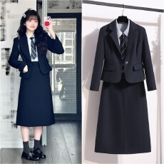 批发实拍 短款西装外套女小个子春季面试正装职业装通勤ol西服套装裙
