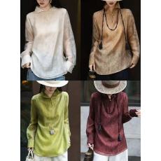 批发领子chao好看！双层天丝雾感国风衬衫新中式内搭打底衫飘逸遮肚子