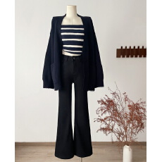 批发针织开衫外套时尚套装2025秋<b class='q'>冬</b>新款早秋穿搭一整套韩系巨好看女装