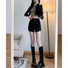批发西装短裤女2025新款辣妹美式外穿打底显瘦百搭弹力<b class='q'>热裤</b>子女