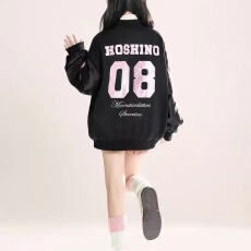 批发美式蝴蝶结棒球服国潮外套春秋季学生甜酷辣妹韩系叠穿撞色夹克潮