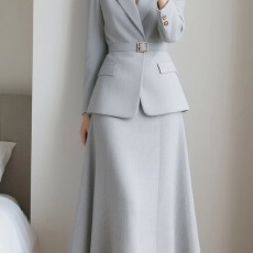 批发春秋季女装气质女神范洋气显瘦知性高级感<b class='q'>职业</b>装ol西服套装半身裙