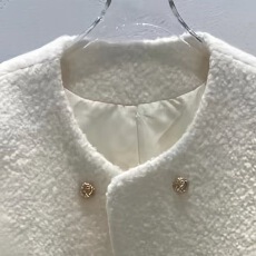 批发时尚女秋装圆领小香风外套短款2025秋冬名媛气质中厚毛呢外穿上衣