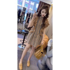 批发时尚胖mm<b class='q'>连衣裙</b>荷叶边条纹衫<b class='q'>连衣裙</b>2026新款百搭<b class='q'>高端</b>洋气小衫衬衣