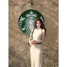 批发法式清冷感老钱风圆领背心<b class='q'>亚麻</b>连衣裙女夏季收腰显瘦气质A字<b class='q'>长裙</b>