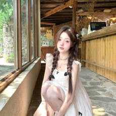 批发仙气飘飘网纱娃娃<b class='q'>裙</b>生日宴会礼服千金感小个子连衣<b class='q'>裙</b>显瘦夏日新款