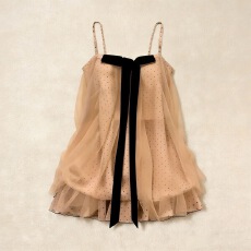 批发欧式甜酷风御姐浪漫夏日海岛波点吊带裙唯美网纱松弛感连衣裙女潮