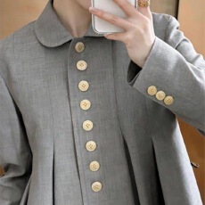 批发<b class='q'>时尚</b>休闲通勤风翻领外套女韩系极简高级穿搭小众简约宽松百搭上衣