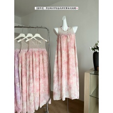 批发Sun雅乔富贵花初夏新款烫钻网纱<b class='q'>拼接</b>金线绣花晕染无袖<b class='q'>连衣裙</b>