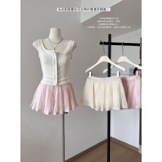批发纯欲网纱压褶百褶半身裙女夏季蕾丝花边<b class='q'>雪纺</b>裙子高腰半裙辣妹<b class='q'>短裙</b>