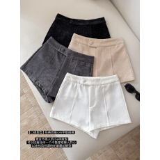批发早安樊樊「口碑版型」经典百搭小a字版短裤显瘦气质休闲裤女<b class='q'>秋</b>冬