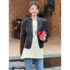 批发2026春新款韩系镂空针织背心<b class='q'>裙</b>女宽松显瘦中长款无袖叠穿罩衫上衣