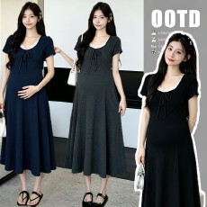批发2026夏季新款孕妇装<b class='q'>百搭</b>纯棉休闲长裙宽松高弹孕妇连衣裙