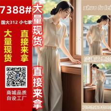 批发2026新款冷淡系高级感干练<b class='q'>气质</b>时尚职业衬衫<b class='q'>裤</b>子两件套<b class='q'>装</b>女<b class='q'>装</b>夏季