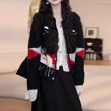 批发大码女装韩系圆领针织开衫<b class='q'>外套</b>2025秋季胖MM软糯<b class='q'>宽松</b>洋气毛衣上衣