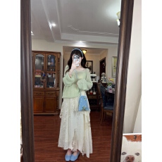 批发不规则<b class='q'>蕾丝</b>拼接a字半身裙2026夏季新款裙子镂空上衣薄款两件套