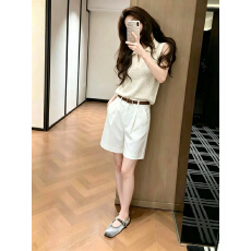 批发夏季法式高级名媛御姐气质无袖针织马甲西装裤时尚<b class='q'>职业</b>两件<b class='q'>套装</b><b class='q'>女</b>