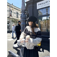 批发秋冬韩国针织开衫超厚实羊驼毛针织开衫女内搭毛衣外套冬上衣