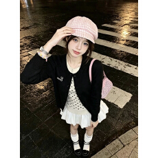 批发早秋韩系氛围感<b class='q'>连衣</b>裙子miu里miu气穿搭初秋新款女装韩风chic套装