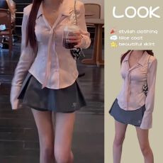 批发韩系早秋辣妹韩剧穿搭初秋甜辣高冷御姐学院风高级感<b class='q'>连衣</b>裙子套<b class='q'>装</b>