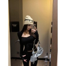 批发【官图莱雅消光】纯欲长袖修身内搭秋季打底衫辣妹性感<b class='q'>紧身</b>女上衣