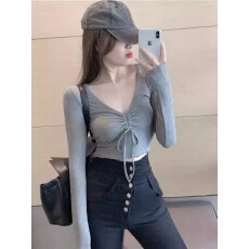 批发【官图2*2人棉螺纹260克】秋冬新款长袖<b class='q'>T</b><b class='q'>恤</b>女修身显瘦时尚打底衫