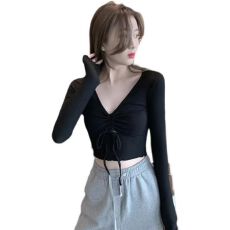 批发【官图2*2人棉螺纹260克】秋冬2025新款长袖<b class='q'>T</b><b class='q'>恤</b>女修身显瘦打底衫