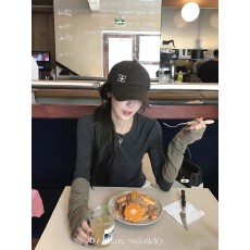 批发【官图1*1螺纹德绒230克】美式复古<b class='q'>长袖</b><b class='q'>T</b><b class='q'>恤</b><b class='q'>女</b>时尚百搭简约打底衫