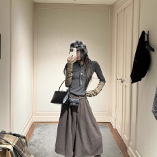 批发【官图1*1螺纹德绒230克】美式复古<b class='q'>长袖</b><b class='q'>T</b><b class='q'>恤</b><b class='q'>女</b>时尚百搭简约打底衫