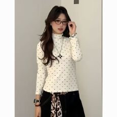 批发官图1*1螺纹德绒220克美式复古复古<b class='q'>长袖</b><b class='q'>T</b><b class='q'>恤</b>女修身显瘦打底衫