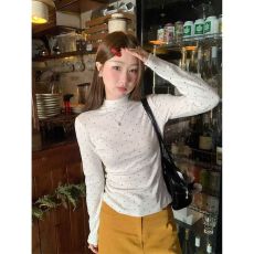 批发【官图1*1螺纹德绒220克】秋冬新款<b class='q'>长袖</b><b class='q'>T</b><b class='q'>恤</b>女韩版休闲辣妹打底衫