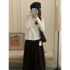 批发【官图1*1螺纹德绒220克】美式辣妹风<b class='q'>长袖</b><b class='q'>T</b><b class='q'>恤</b>女修身显瘦时尚上衣