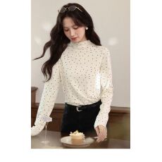 批发【官图1*1螺纹德绒220克】美式复古<b class='q'>长袖</b><b class='q'>T</b><b class='q'>恤</b>女时尚百搭辣妹打底衫