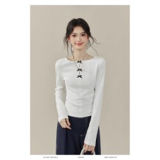 批发【官图1*1螺纹德绒220克】美式复古长袖T恤女时尚百搭打底衫ins潮