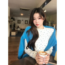 批发【官图1*1德绒220克】美式复古长袖T恤女时尚百搭辣妹打底衫ins潮