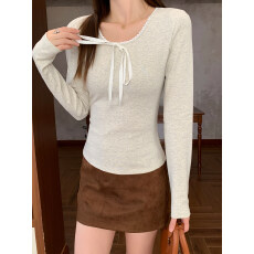 批发【官图莫代尔1*1-210克】秋冬新款长袖<b class='q'>T</b><b class='q'>恤</b>女休闲百搭辣妹<b class='q'>潮牌</b>上衣