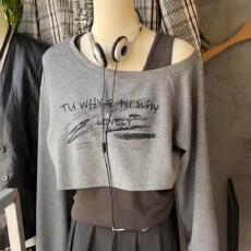 批发【官图仿曼巴棉-250克】韩系<b class='q'>街头</b>时尚潮流长袖T恤女修身显瘦上衣