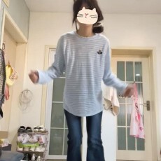 批发【官图天丝螺纹110克】韩版复古长袖T恤女修身薄款微透慵懒风上衣