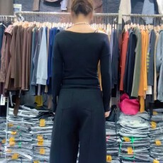 批发【官图德绒180克】美式复古<b class='q'>印花</b>长袖<b class='q'>t</b><b class='q'>恤</b>女修身显瘦时尚百搭上衣潮