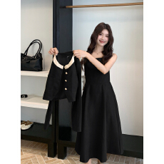 批发大码高级感洋气减龄气质显瘦百搭连衣<b class='q'>裙</b>中长款<b class='q'>裙</b>