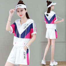 批发运动服休闲时尚套装女2024新款夏季减龄时髦洋气职业短裤两件套潮