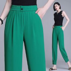 批发80-300 斤<b class='q'>哈伦裤</b>2025夏季新款<b class='q'>韩版</b>宽松网红爆款休闲九分裤子